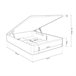 Canapé Luxury 3D 135x190 Blanco Veta