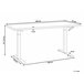 Beliani Escritorio ajustable DESTIN III 160x72 Blanco