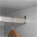 Armario de Ropa Melamina de Madera HOMCOM Blanco