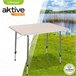 Mesa camping plegable altura regulable Aktive Camping Blanco