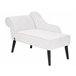 Beliani Chaise longue izquierdo Poliéster BIARRITZ Blanco