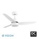 Ventilador De Techo Metal Serie Jarama Blanco