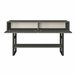Mesa consola Lappeenranta con estante 2 puertas Metal/Aglomerado 139 Antracita