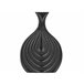 Beliani Jarrón decorativo THAPSUS Negro