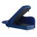 Beliani Chaise longue Terciopelo MERI Azul Marino