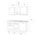 Cocina GILDA 2.0 Derecha Blanco/ Gris