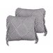 Beliani Cojín decorativo BESHAM 45x45 Gris