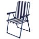 Silla plegable fija rayas marineras Aktive Garden Azul