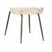 Silla de comedor tapizada en tela RITA Beige