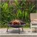 Brasero Exterior Metal Outsunny, hogar - climatización Negro