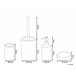 Beliani Conjunto de accesorios de baño ARAUCO Blanco