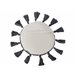 Beliani Cojín decorativo THISTLE Blanco/ Beige