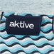 Aktive Silla plegable de playa con 5 posiciones, cojín, aluminio Azul