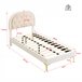 Marco de la cama 200x90 Beige