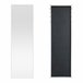 Espejo para puerta Lesina con 2 ganchos aluminio 37x2 Blanco