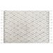 Beliani Alfombra de pelo corto AGADIR 140x200 Blanco/ Beige