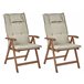 Beliani Conjunto plegable AMANTEA Gris