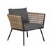 Beliani Conjunto bistro GARGANO Marron Claro