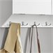 Perchero de pared con 2 Puertas y 5 Ganchos FHK24-W SoBuy Blanco