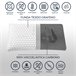 Almohada Viscoelástica Carbono Plus 80x40 Blanco/ Gris