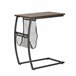 Mesa Auxiliar MDF, Metal y Poliéster HOMCOM 53x35 Marron