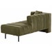Beliani Chaise longue izquierdo Terciopelo LANNILS Beige