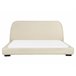 Beliani Cama de agua Poliéster ROISEL 201x226 Crema