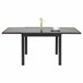 Mesa extensible de jardín ALYA gris oscuro Gris Oscuro