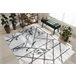 Alfombra EMERALD exclusivo 0085 glamour 240x330 Blanco/ Gris