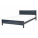 Beliani Cama con somier Madera de pino OLIVET 148x208 Azul