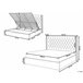 Beliani Cama con almacenaje Terciopelo LUBBON 210x217 Gris