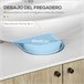 Armario de Baño Melamina de Madera, Acero kleankin, hogar - baño 60 Marron