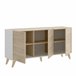 Aparador efecto madera 155 Blanco/ Madera