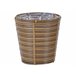 Beliani Conjunto de 2 macetas SARTI Marron