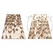 Alfombra MEFE moderna B400 Cubo Geométrico 3D Structural 120x170 Beige