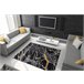 Alfombra GLOSS moderno 529A 82 Mármol Roca elegante glamour 200x290 Negro