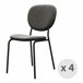 ANAIS-Silla Terciopelo (x4) Gris