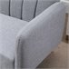 Sofá Cama de 2 Plazas Poliéster, Espuma, Madera de Caucho HOMCOM Gris