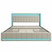 Cama, USB, cabecero LED, cama para adolescentes 148x213 Cama, USB, cabecero LED, cama para adolescentes 148x213 Beige