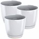 3x Maceta redonda de plastico Coubi Round P 3x Maceta redonda de plastico Coubi Round P Blanco