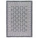 Alfombra étnica kilim con flecos CHANDIA - ATTICGO 80x120 Azul