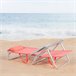 Aktive Silla de playa plegable y reclinable 7 posiciones Naranja