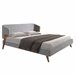 ANGEL CERDA Cama tela color gris 211x220 ANGEL CERDA Cama tela color gris 211x220 Nogal
