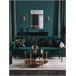 Beliani Cojín decorativo BELLFLOWER Negro