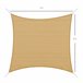 Toldo Vela Cuadrado PE Outsunny 300x300 Marron