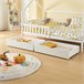 Set de 2 cajones debajo de la cama Ydre con ruedas 