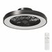 Ventilador techo CALIX retractil led motor DC Negro
