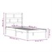 Estructura de cama 75x190 Natural