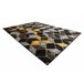Alfombra GLOSS moderno 400B 86 elegante glamour art deco 3D 280x370 Negro