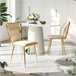 2 piezas, silla de comedor, silla de cocina, silla de salón Crema